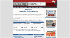 Desktop Screenshot of hospitality-training-center.com